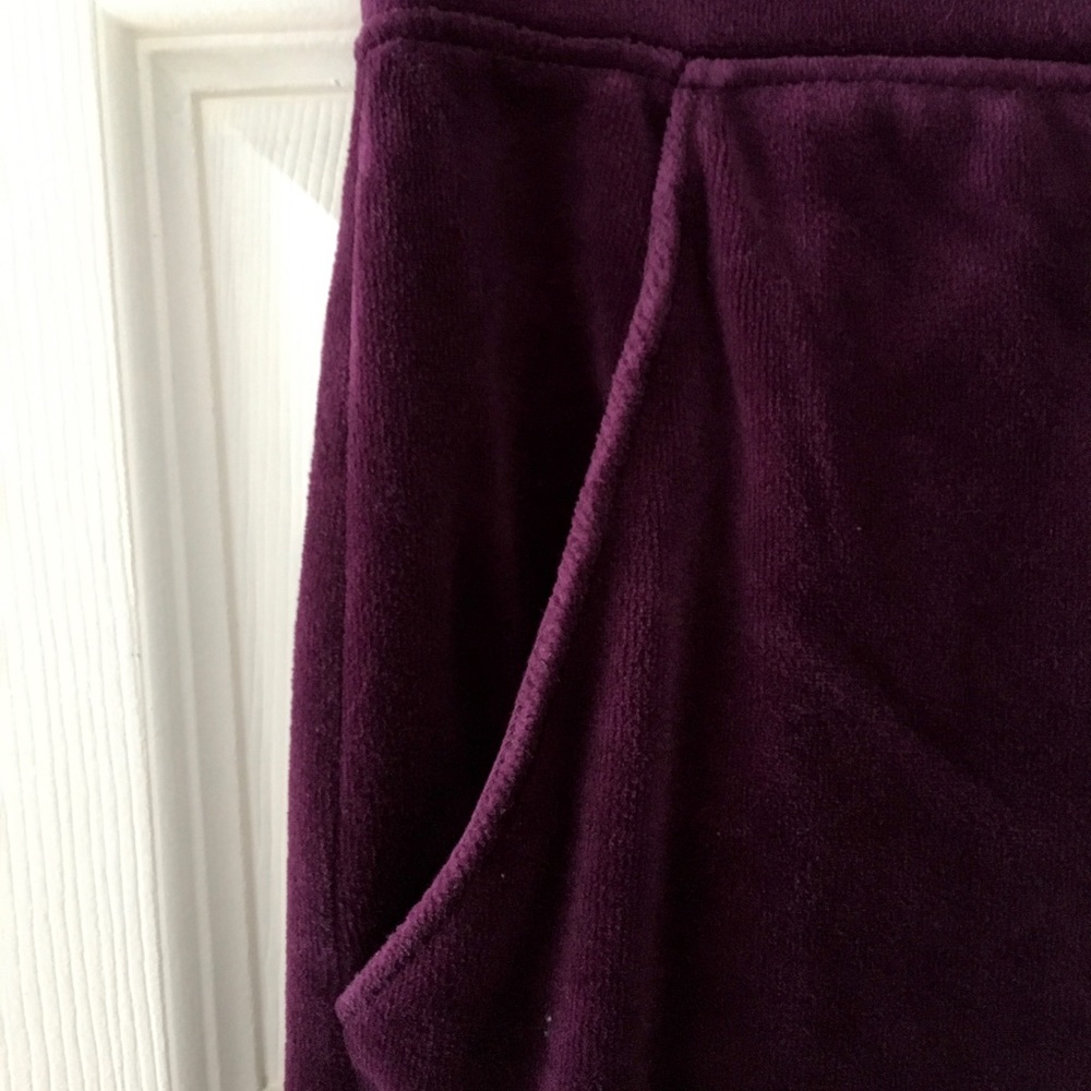 Denim & Co. Active, Velour Ankle Pants with Pockets, XL - Picture 4 of 5